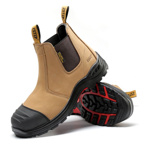 Chaussures de sécurité de construction en cuir authentique en acier pouce S3 Chaussures de sécurité pour soudage