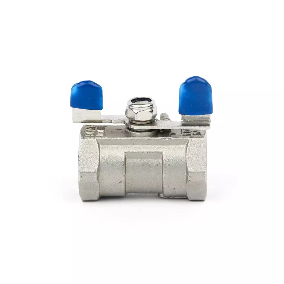1/2inch SS202 SS304 SS316 Metal Ball Valve Butterfly Handle Female And Female Connection