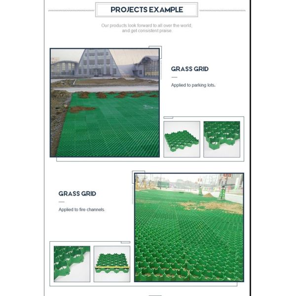 Virign HDPE Landscape Plastic Grass Paving Grid Protection For Car Parking