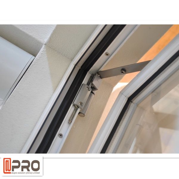 Contemporary Aluminum Casement Windows With Security Wire Mesh ISO9001 CASEMENT WINDOWS DOORS windows casement handle