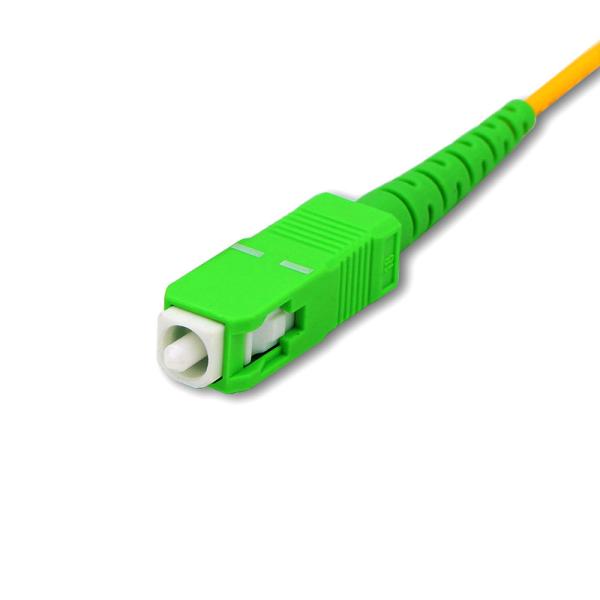 PVC LSZH Jacket Single Mode Fiber Jumpers 0.3dB Insertion Loss Optical Jumper Cord