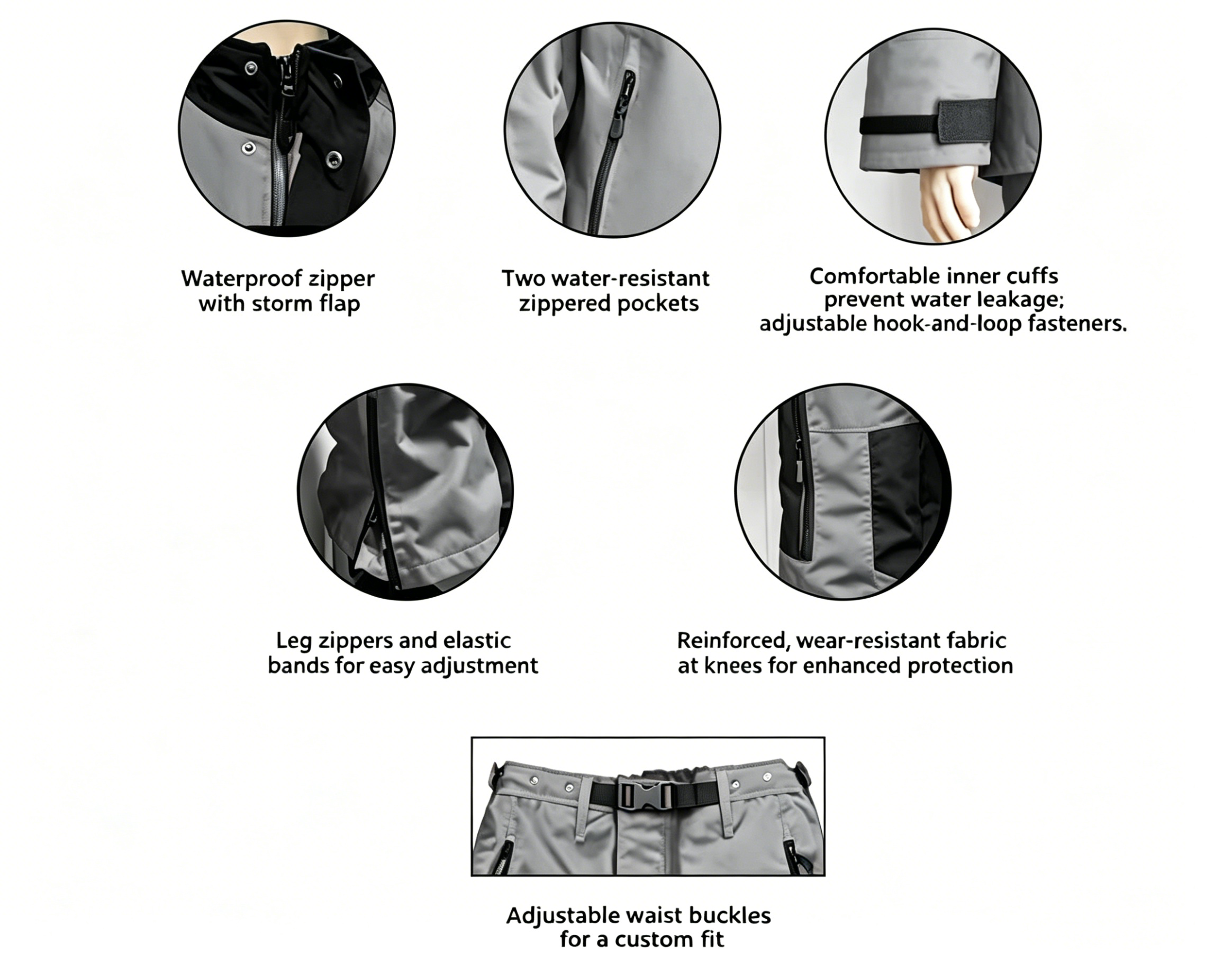 Durable Waterproof Pressure Washing Suit Abrasion Resistant Power Washing Clothing Lightweight