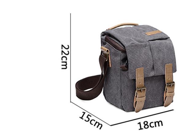 Multi Pocket Canvas Multifunctional Camera Bag