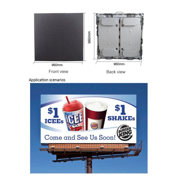 Hongwei P5 SMD2727 960x960 Rental Led Screen Die Casting Aluminum 800W/M2
