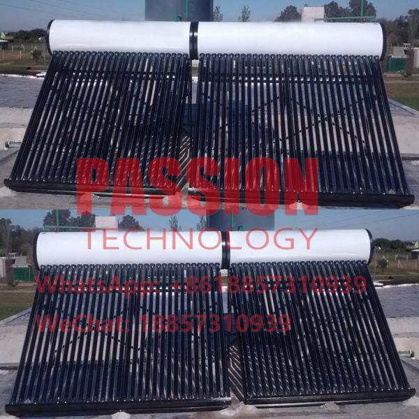 304 coletor térmico solar solar de aço inoxidável do tubo de vácuo do aquecedor de água 300L