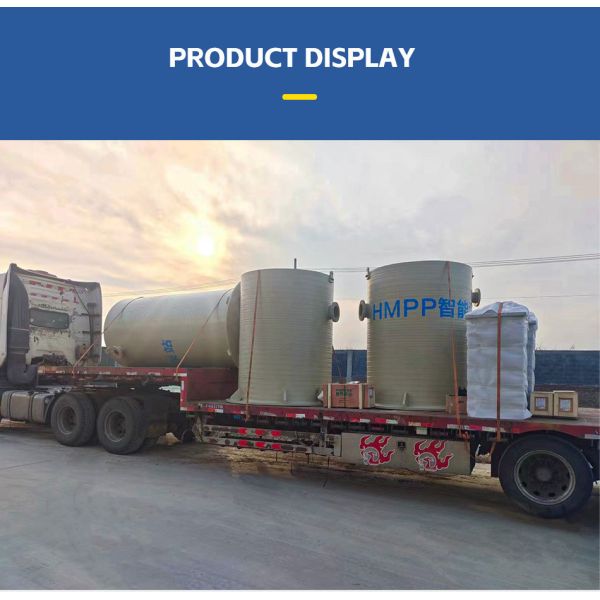HMPP Integrated Pump Station with High Modulus Polypropylene and PLC SCADA Control for Municipal Drainage with 50~70 Years Lifespan