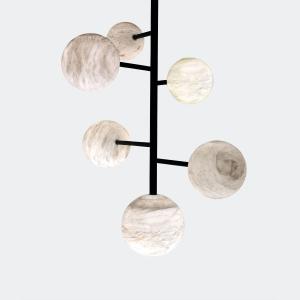 30W lustre d'albâtre Lustre à branche d'arbre éteignable 100V - 277V avec boule