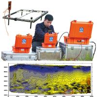 Équipement électromagnétique transitoire dans le domaine temporel TEM TDEM Exploration géophysique dans le domaine temporel peu profond Système TEM