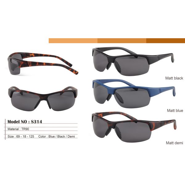 Управлять поляризовыванным задействуя доказательством оправы UV400 половины солнечных очков спорта ультрафиолетов