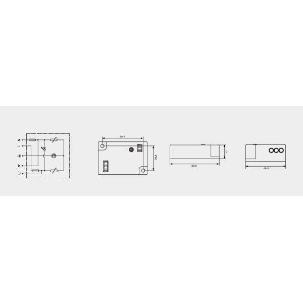 BRLED-08AST-10 Surge Protector Device For Lighting 10kA Led Street Light ELECTROSTACTIC PROTECTOR LED LIGHTING SYSTEM LED Street Lights