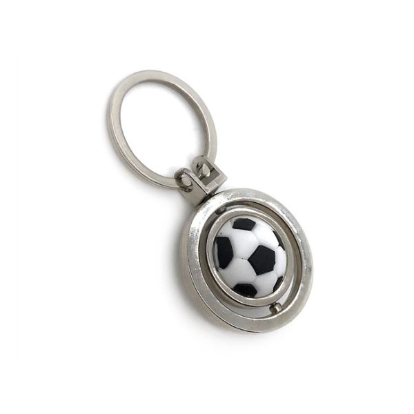 подарок рекламы сувенира кольца для ключей футбола держателя металла футбола 46mm ключевой цепной милый