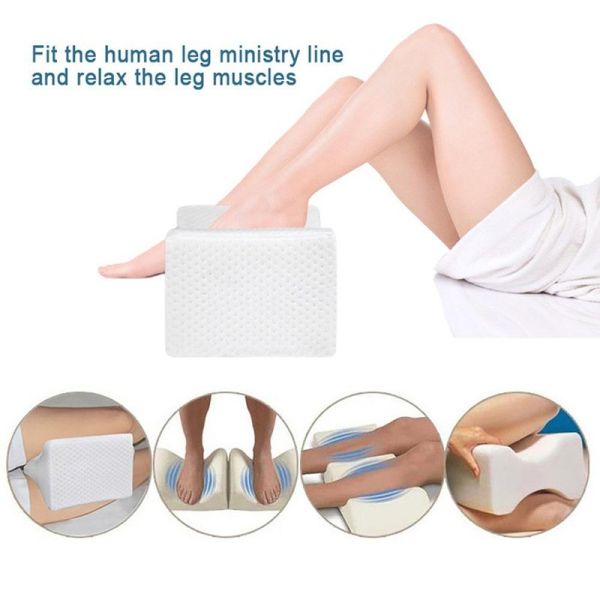 100% Cotton Memory Foam Knee Pillow for Pregnant Women OBLONG Knitted Design