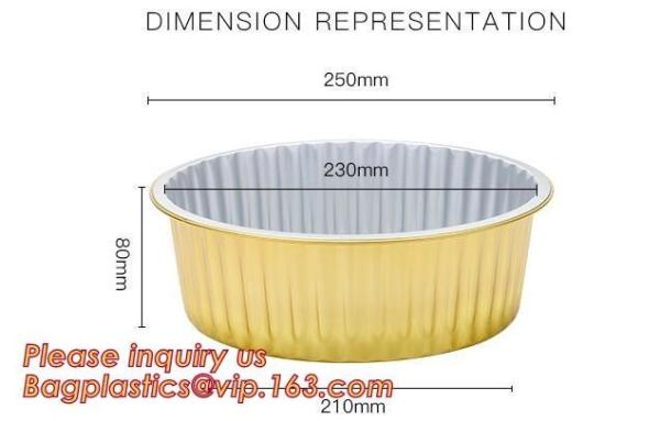 Aluminium foil container for food package,Aluminum Material and Food Use disposable aluminum foil container BAGEASE PACK