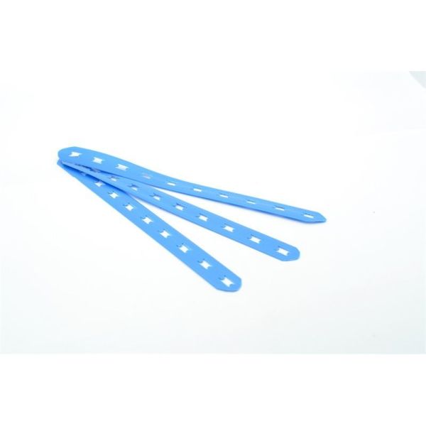 Resistente a la corrosión Cable azul de acero inoxidable, corbatas con cerradura de bola, corbatas con cremallera, perfiles de plástico personalizados