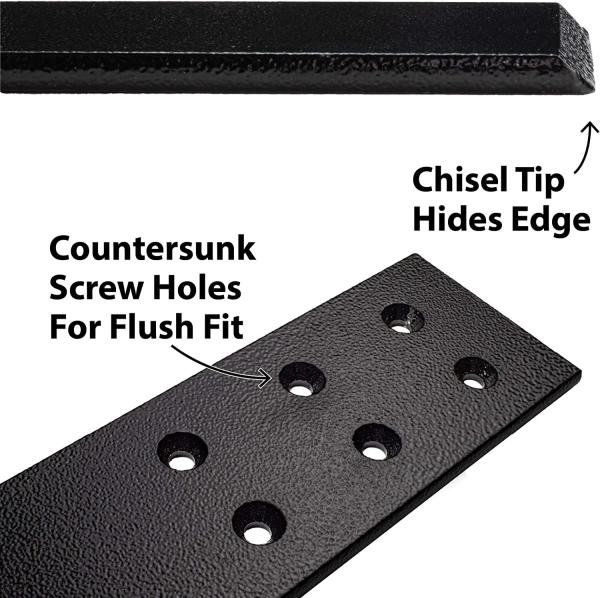 Standard Heavy Duty Black Powder Coating Metal Steel Countersink Desk Support Bracket