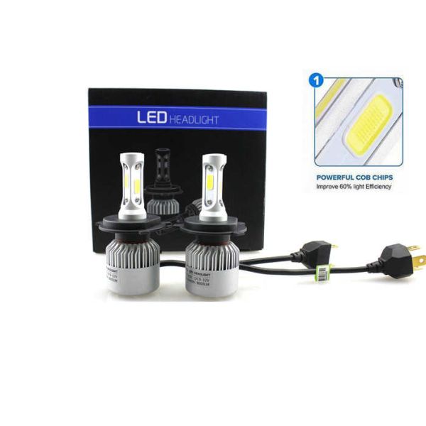 All in One S2 COB Led Headlight H4 Led Car HeadLight Bulbs 4000LM / Bulb