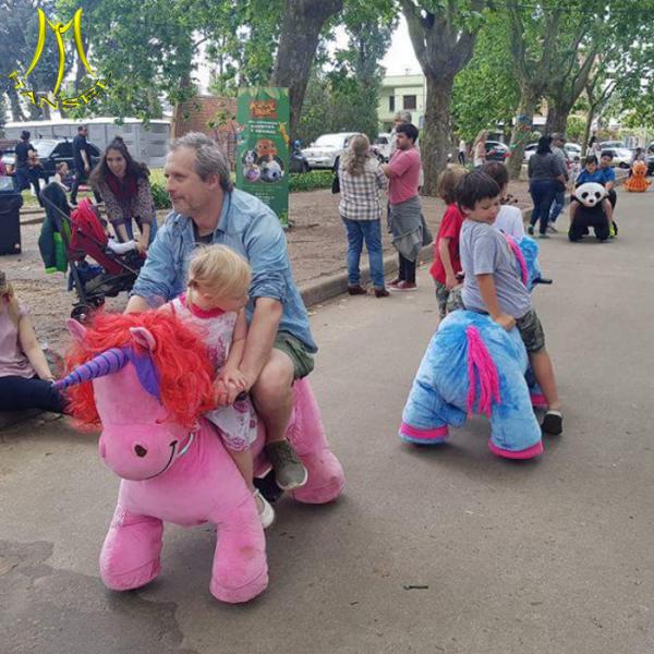 Hansel Guangzhou manufacturer ride on animal toy plush animal fair ride