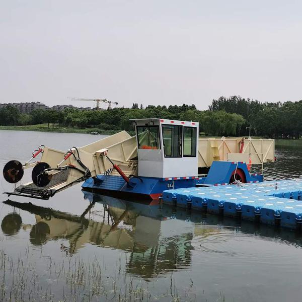 川 60kw 小型湖の雑草収穫機 ディーゼルエンジン