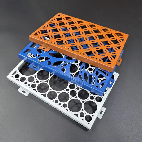 Perforated Aluminum Glass Curtain Wall Fluorocarbon Coated Aluminum Wall Panels Exterior