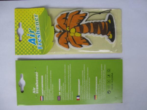 China ruiwan coconut tree paper air freshener,various colors coconut tree paper freshener
