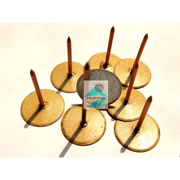 38MM гальванизировали стальные приданные форму чашки главные штыри сварки, мини штыри сварки CD вкладыша трубопровода шайбы