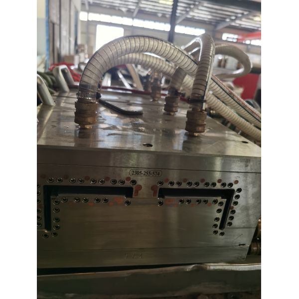 Two Cavities Silver Extrusion Die Mold for Shaping UPVC Door Frame and Silver Coating
