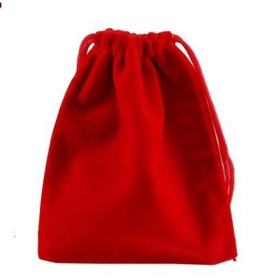 russetish velvet pouch wrapping jewelry