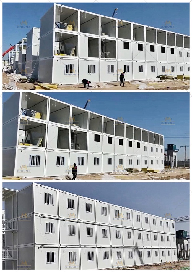 Портативные 1-3 жилых помещений спать этажа Prefab модульных домашних