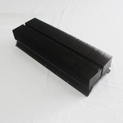 Al6063 anodizado preto raspou o dissipador de calor da aleta para corrosão da máquina do CNC a anti