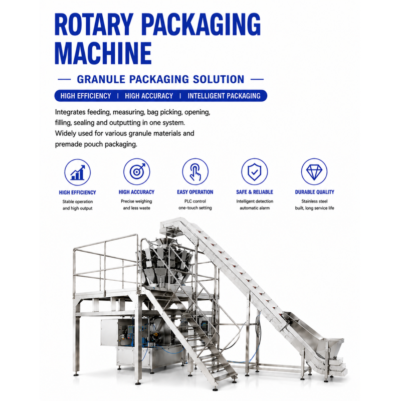 Fully Automatic Multi Head Weigher Rotating Balloon Packing Machine