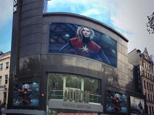 P4.81mm LED Advertising LED Billboard Modular 250mmx250mm Outdoor Fixed HD LED Display Screen