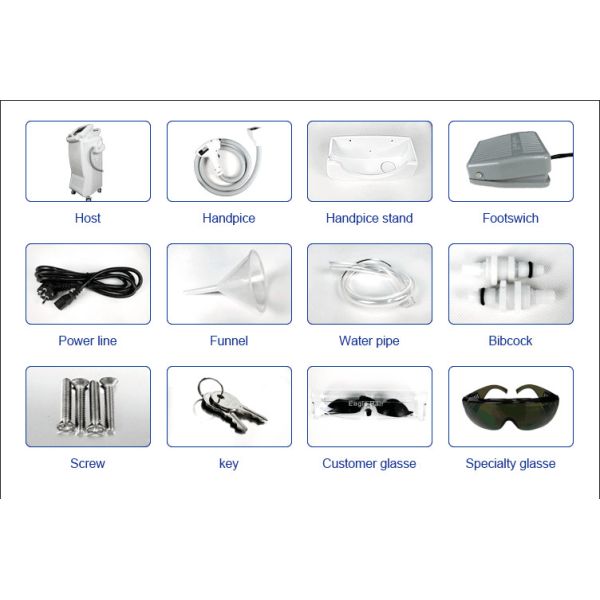 Ice Platinum Diode Laser Hair Removal Machine 1000W For Skin Rejuvenation