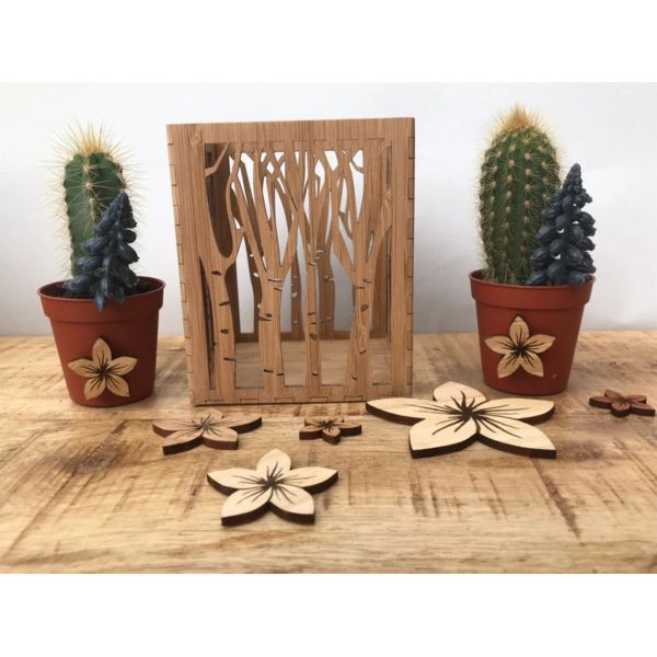 Wooden Plain Color Candle Lantern for Handmade Tea Light Holders in Laser Cut Design