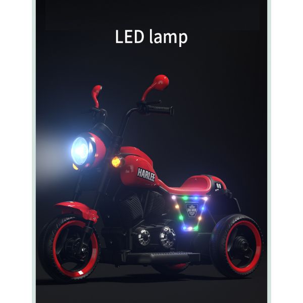 77*75*85 Rosa vert rouge jaune moto électrique pour enfants avec mode simple/double