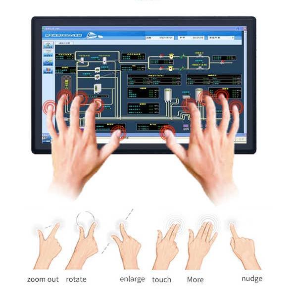 Sunlight Readable Industrial Touch Screen Display High Brightness Open Frame