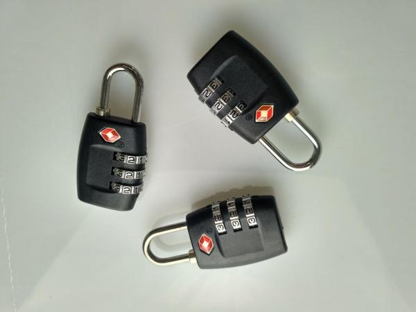 PC / ABS Material TSA Approved Travel Locks 32.5g TSA 335 With 3 Dials