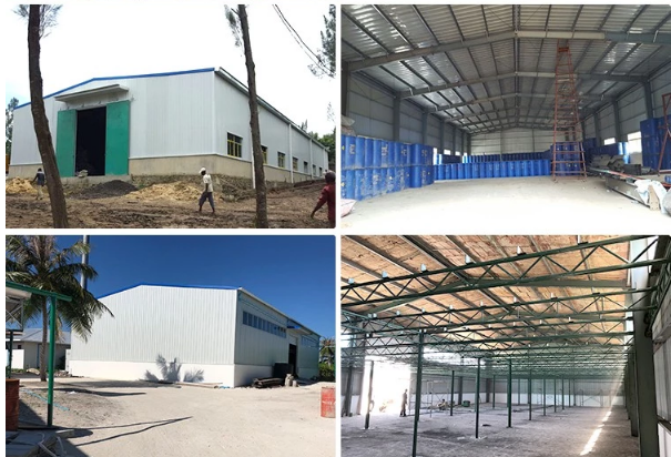 H Beam Prefab Metal Homes , Steel Structure Factory Built Houses With Ventilator