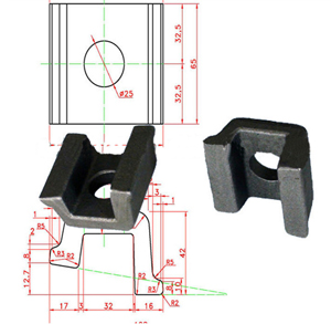 Крепежные детали asrailroad струбцины рельса железной дороги для гарантировать следа