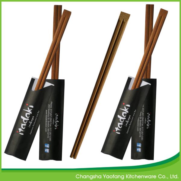Carbonized Tensoge Natural Bamboo Chopsticks 24cm Natural Color