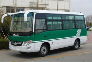 30 Seats Mini Van Bus Diesel Rear Engine Double - Leaf Foldable Door