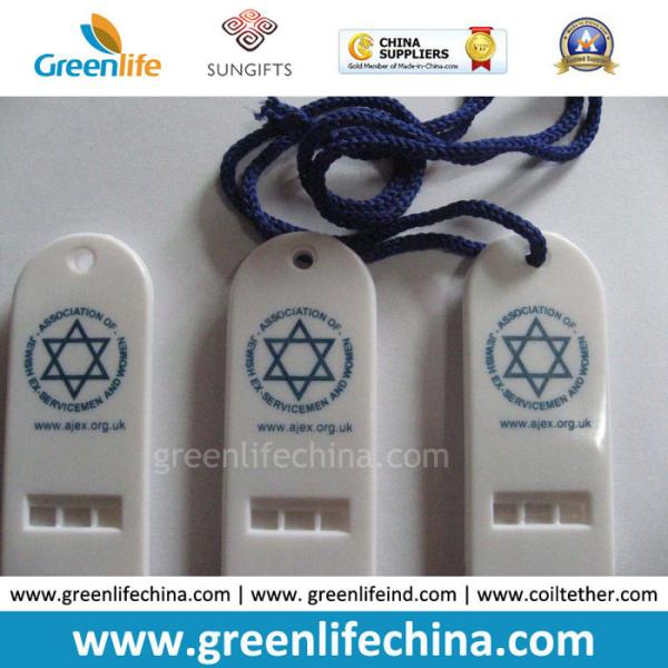 Office Promotional Gift Solid White Lifesaving Customized Printing Whistle