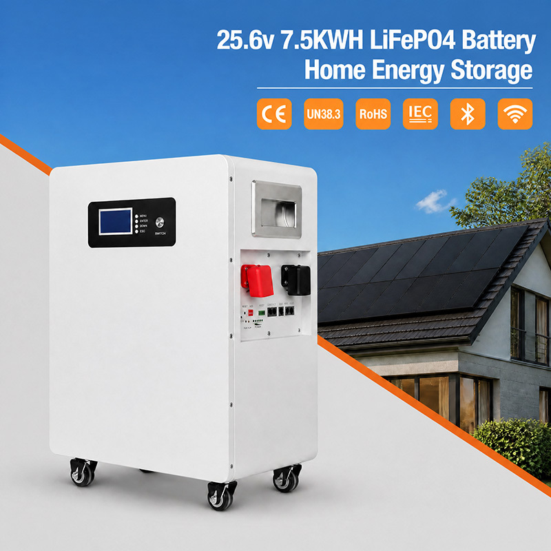 7.5KWh 25.6V 314Ah LiFePO4 Split Battery NK005 | Integrated Intelligent BMS | CAN | Off-Grid Solar Energy Storage System for