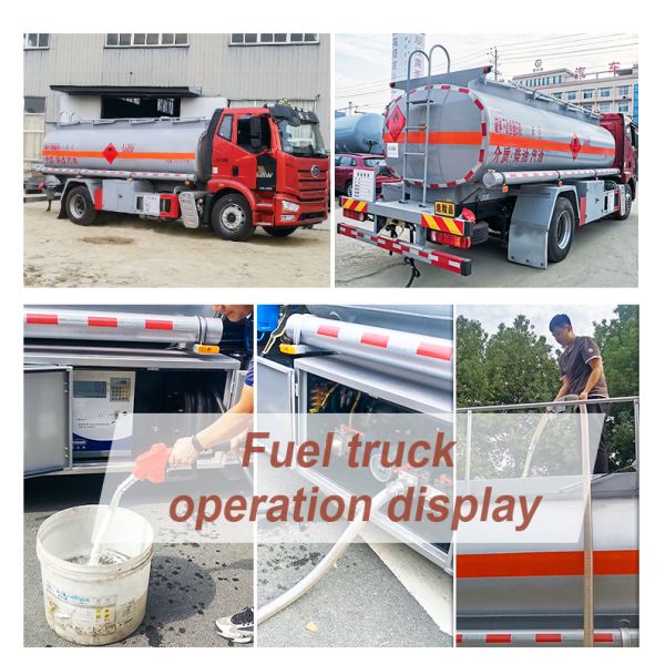 4x2 Dongfeng Small Oil Tanker Truck Horsepower 150hp Load Capacity 1 - 10T