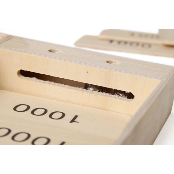 Кассовый аппарат симуляции детей деревянный претендует игрушки игры