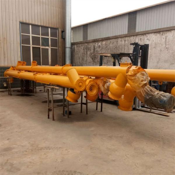 Food Industry Stainless Steel Screw Conveyor 0° - 45° Max Working Angle
