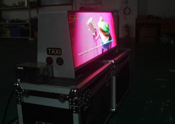 25kg Weight Outdoor Taxi LED Screen 1/8 Scan Constant Current LED Taxi Roof Signs