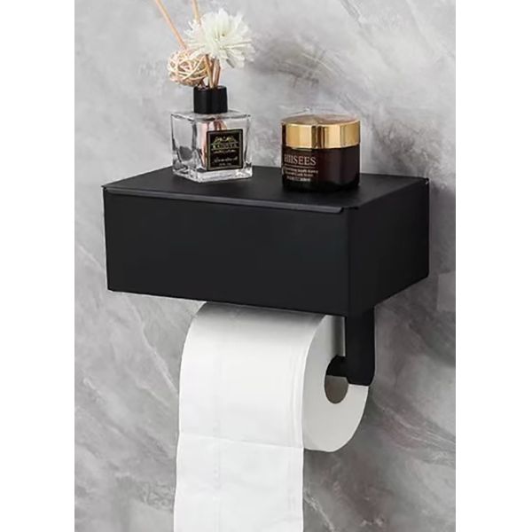 Polished Chrome Metal Stainless Steel Toilet Roll Dispenser For Bathroom Washroom Hotels