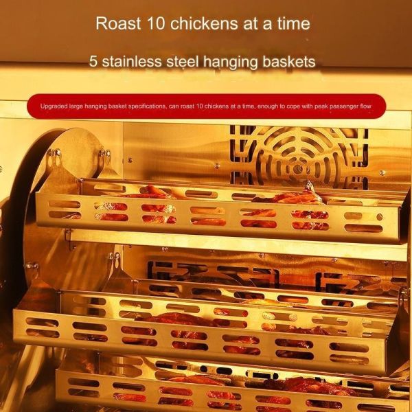 Multi-function 38 KG Electric Chicken Grill Machine for Versatile Cooking Options