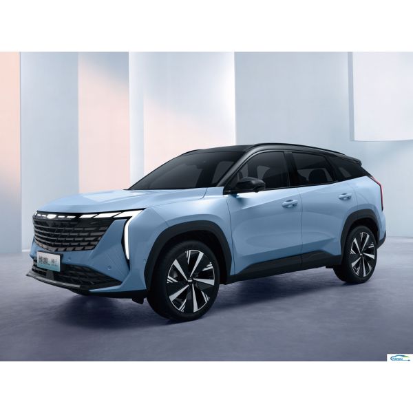 Discover the Gas-Electric Hybrid Boyue L Compact Car by Geely with Dark Interior Color