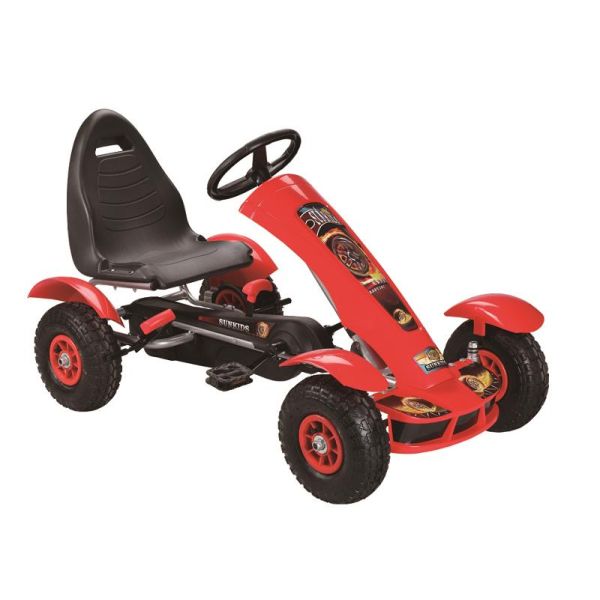 Регулируемое сиденье и сцепление/тормоз Детская езда на педали автомобиля Го-карты для детей в возрасте 5-12 лет